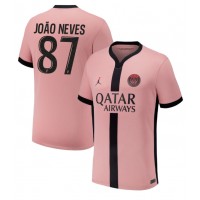 Paris Saint-Germain Joao Neves #87 Replica Third Shirt 2024-25 Short Sleeve